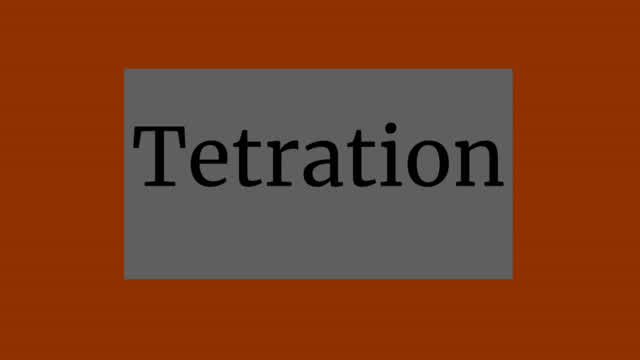 Tetration (Iterated Exponentiation)