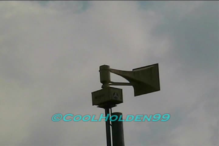 Federal Signal Thunderbolt 1000 alert test. Memphis, Tennessee