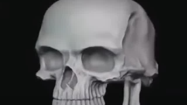 meme de esqueleto con sonriente