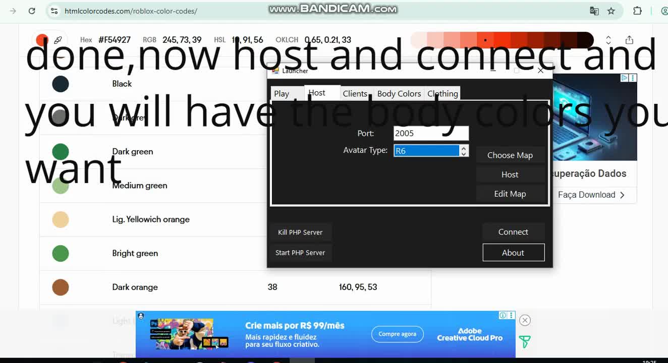 how to put other body colors on filtering disabled