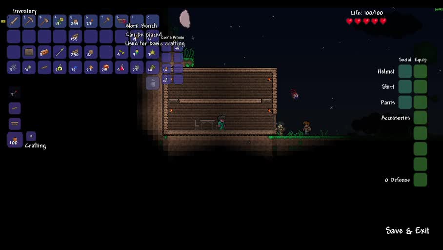 Let's Play Terraria - GUIDE IS GONE - Part 4