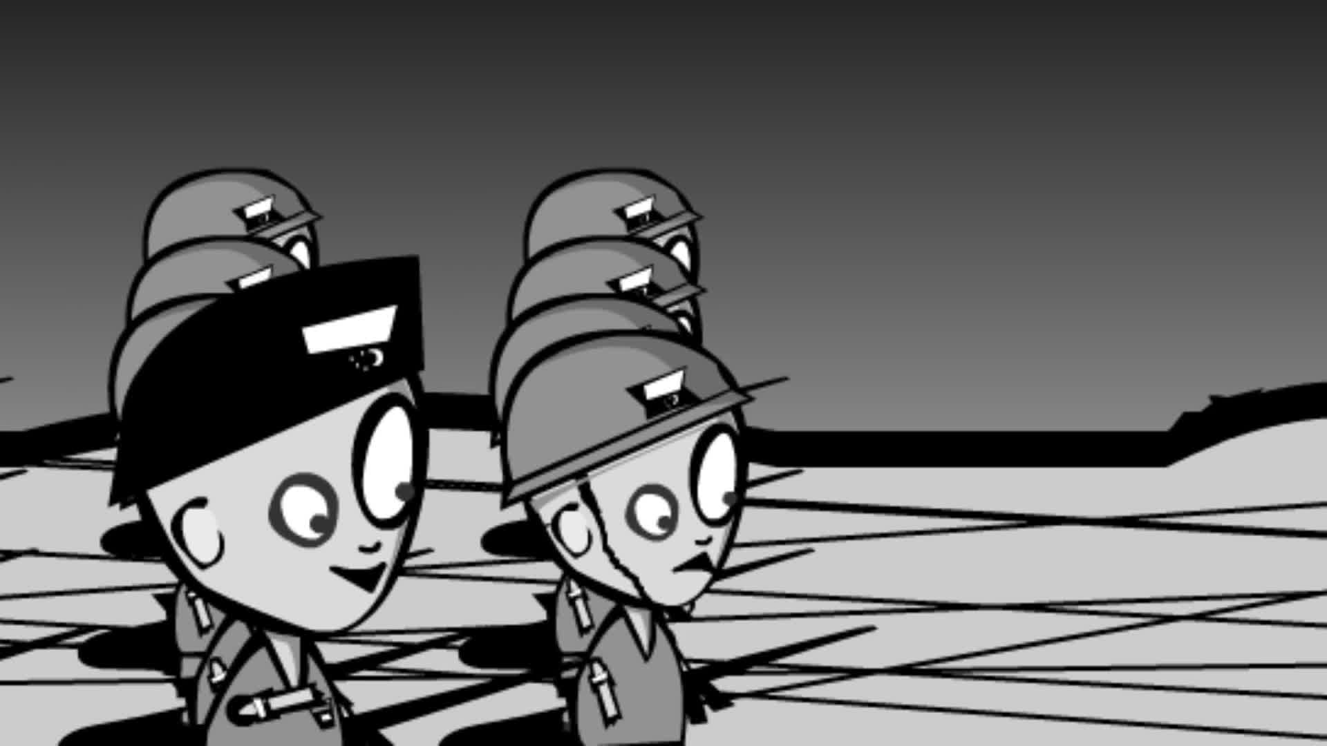 A b/w animated story