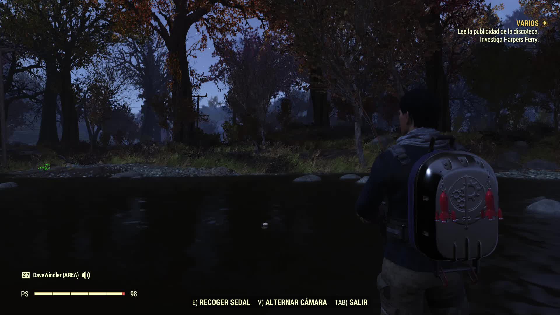 Pesca tranquila, silenciosa, saludable y reflexiva - Fallout76 Pesca tranquila, silenciosa, saludable y reflexiva - Fallout76