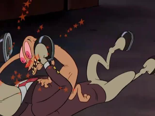Ren and Stimpy Adult Party Cartoon - Mr. Horse Beats Up Ren
