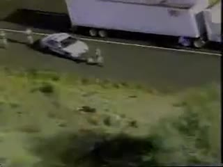 Corvette Police pursuit Crash