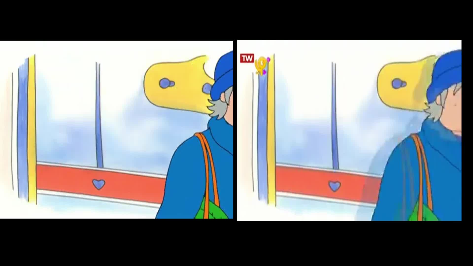 Caillou English & Persian Comparsion
