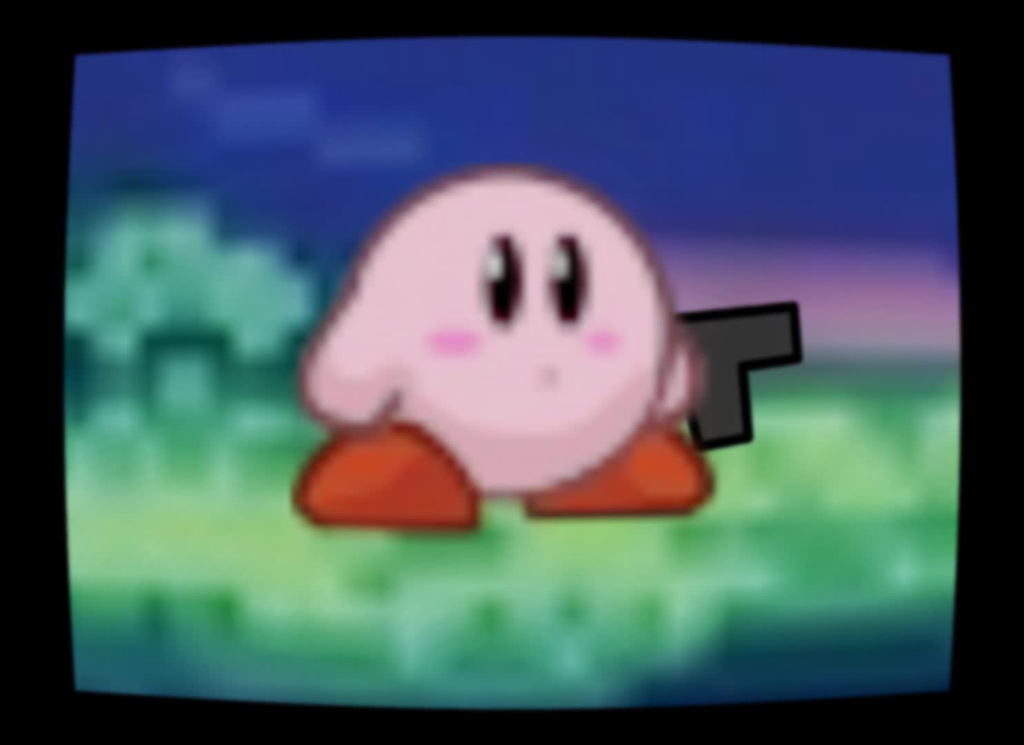 Kirby with a Gun (stupid shitpost)