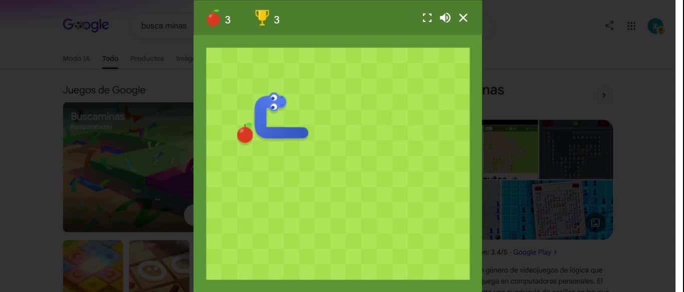 jugando al esneik en navegador (es una puta mierda, joder, osta tremenda porqueria)