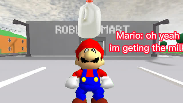 Mario gets the milk!!!
