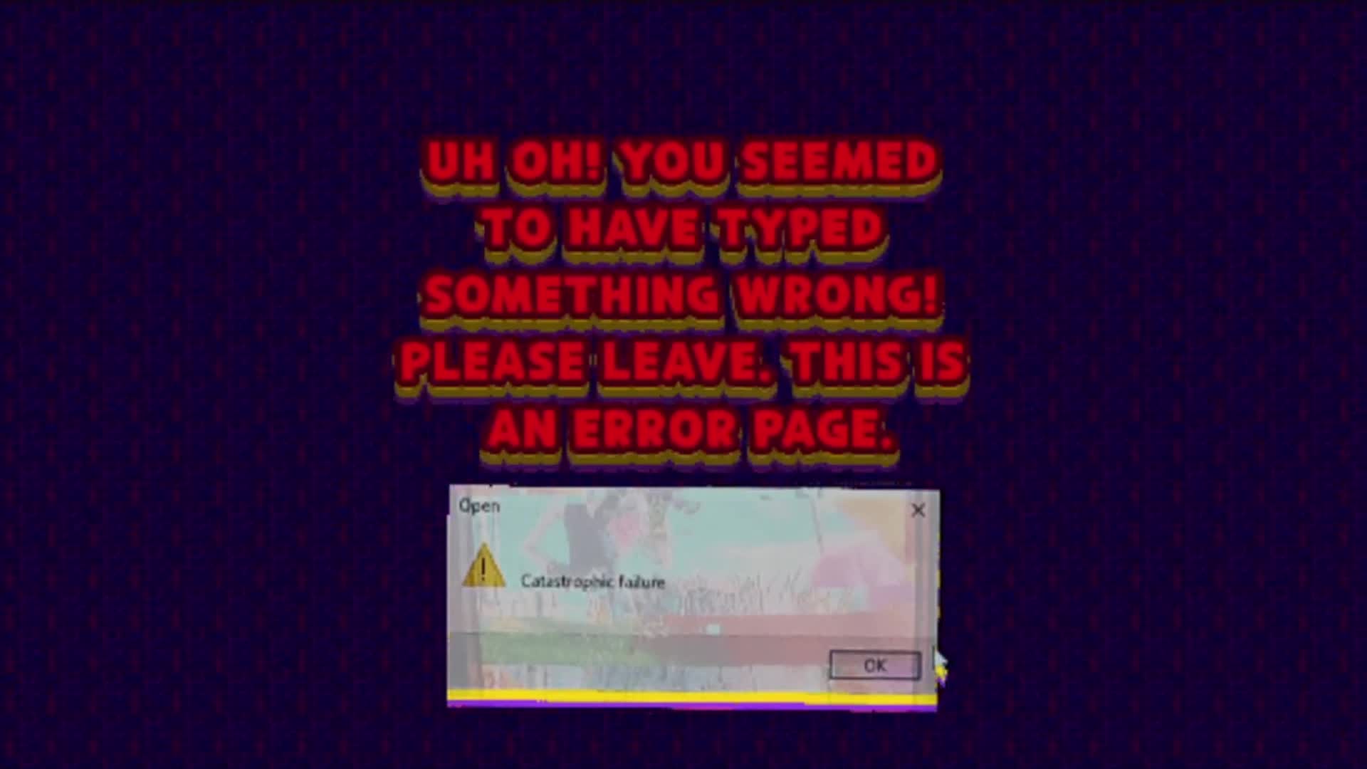 Kaizocore site error page