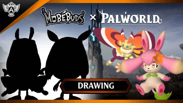 Drawing: Palworld - Cinnamoth and Flopie (Mobebuds Style) HD - PAL High Tone