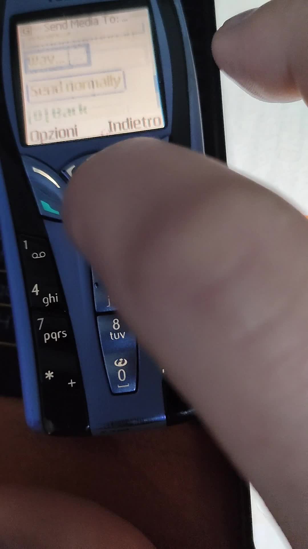 Nokia 7250i send file on whats app with XHTML mobile profile