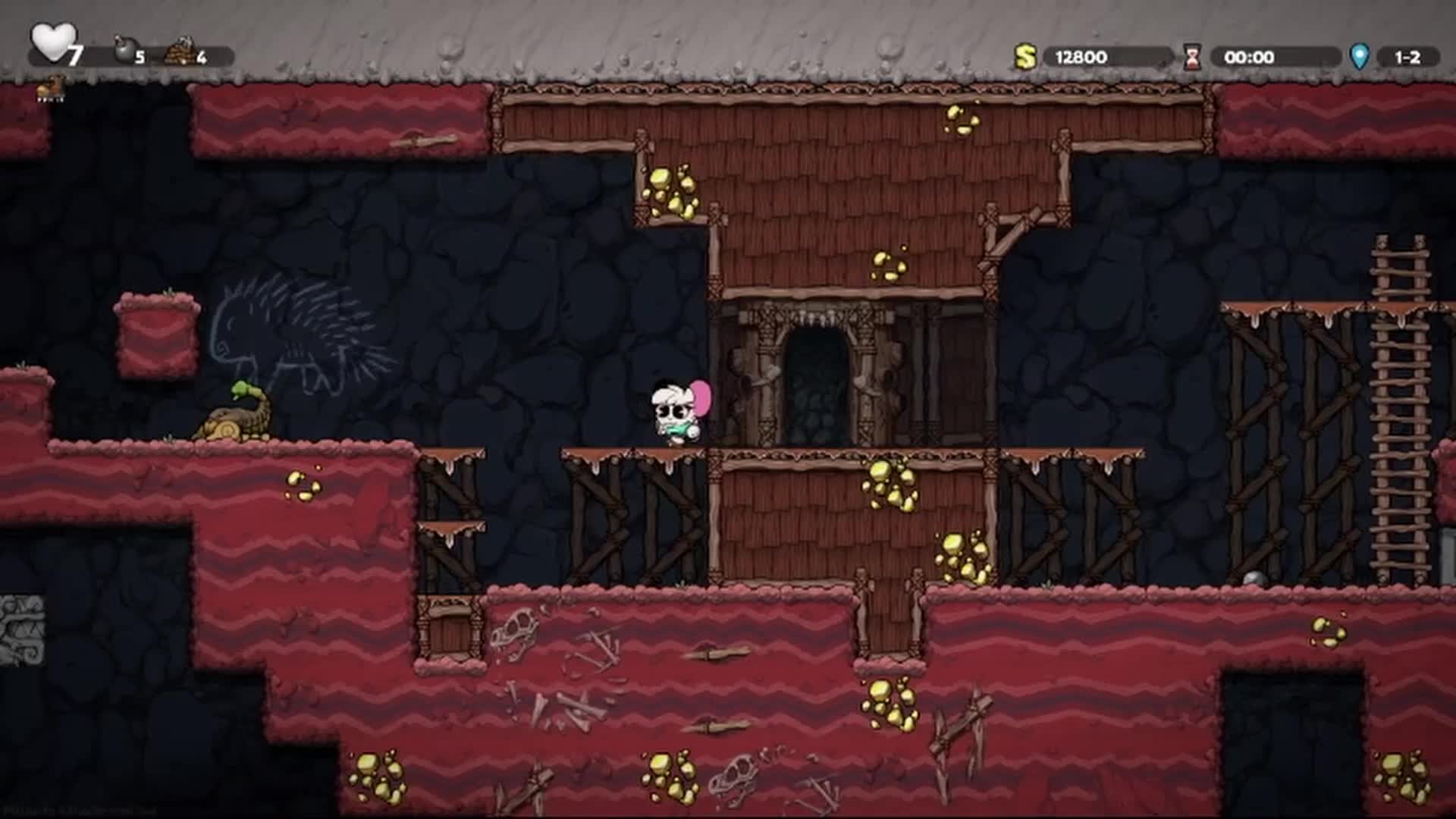 Only panic & confusion to be found here | Spelunky 2 clip