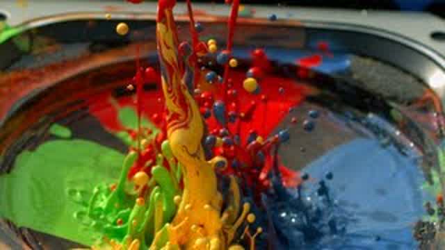 Paint on a Speaker at 2500fps - The Slow Mo Guys