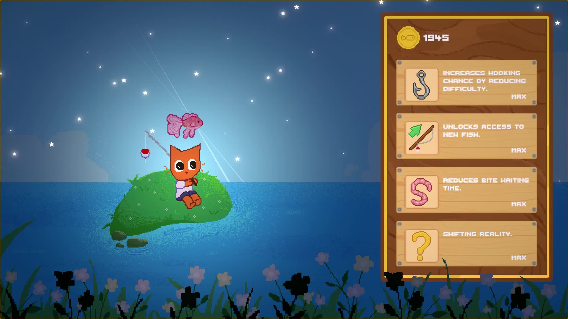 Fish n purr - Pesca bajo las estrellas fugaces para quienes necesiten un deseo ahora