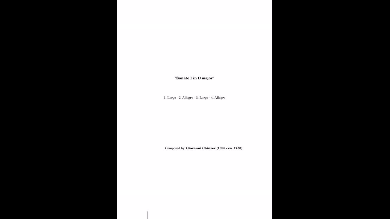 Giovanni Chinzer: Sonata I