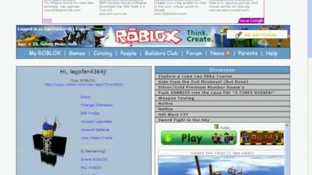My Profile on ROBLOX