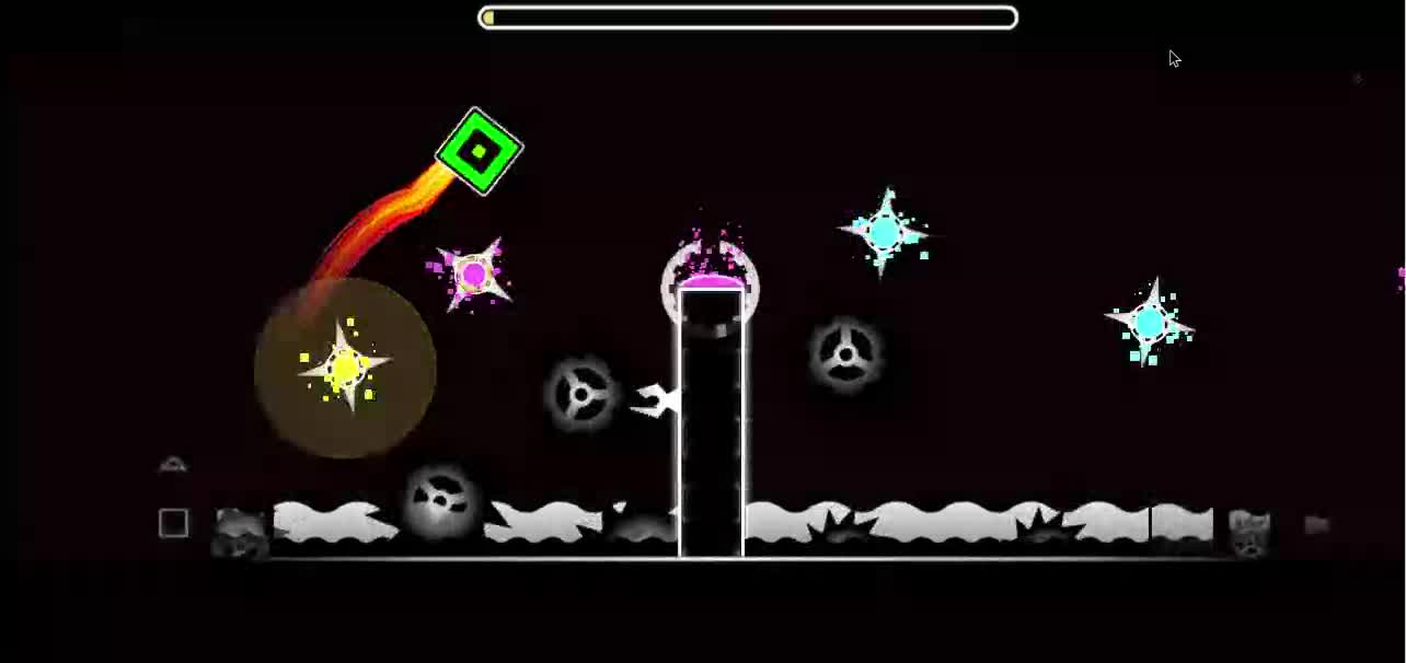 Playing Geometry Dash Lite (SUPER HARD)