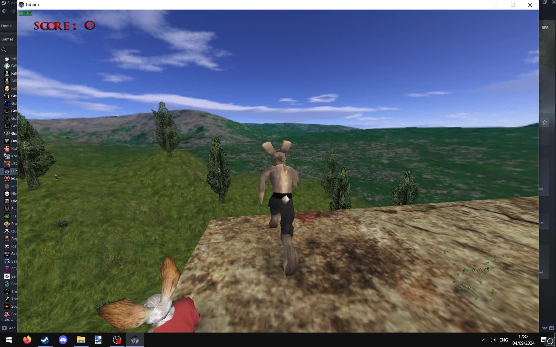Lugaru's physics being silly Lugaru's physics being silly
