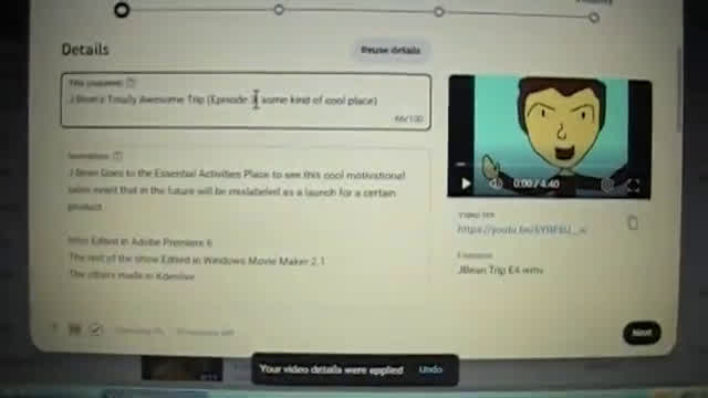 Uploading a YouTube video on Windows XP in 2025